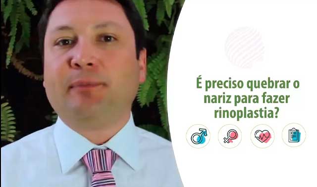 É preciso quebrar o nariz para fazer rinoplastia?